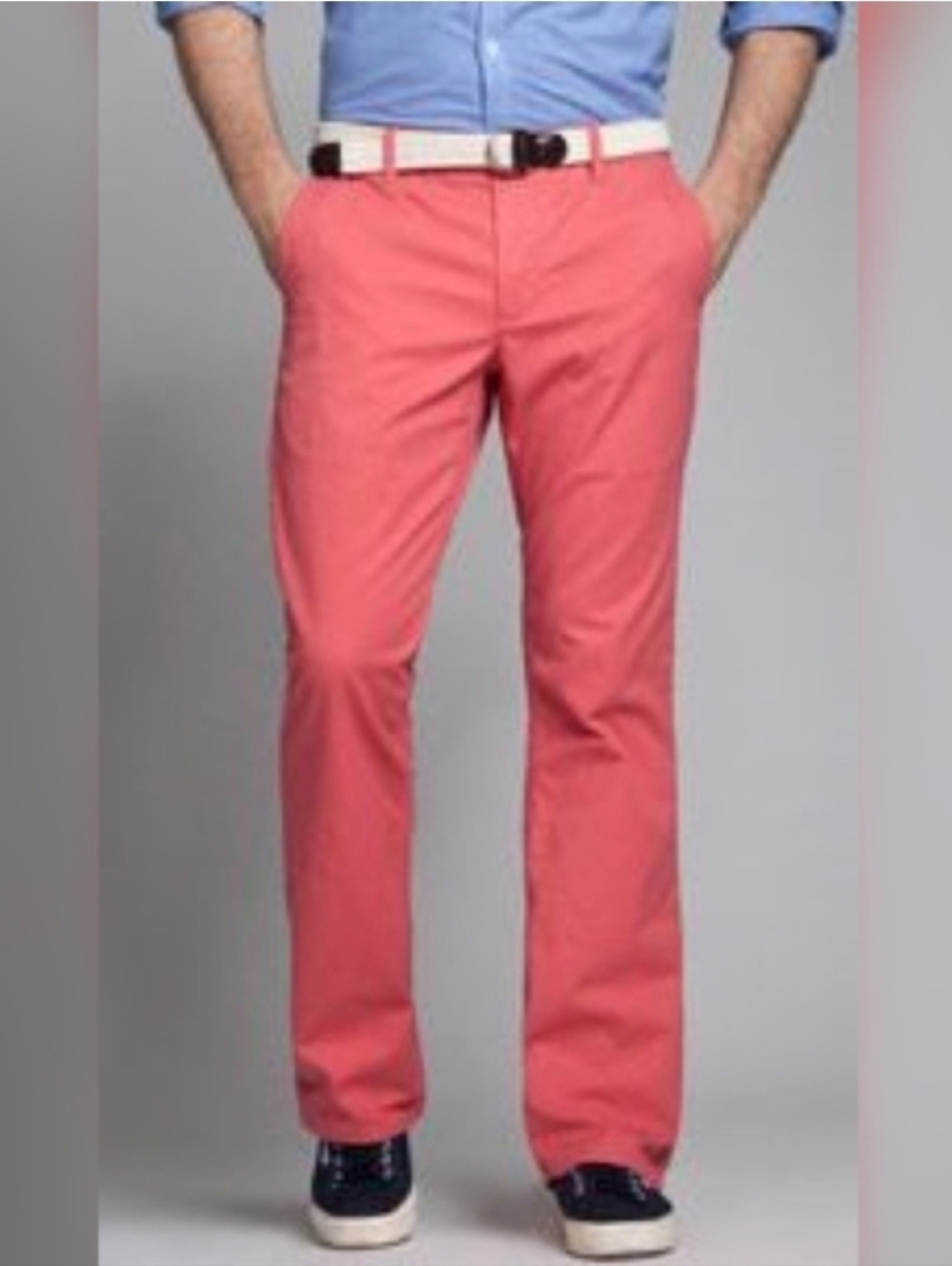 Bonobos Straight Fit Chino Pants Men’s 32x30 Salmon 100% Cotton